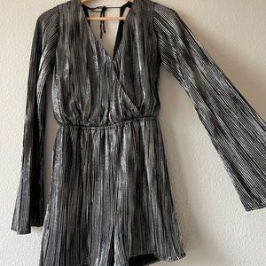 Gianni Bini romper with tassel tie in the back